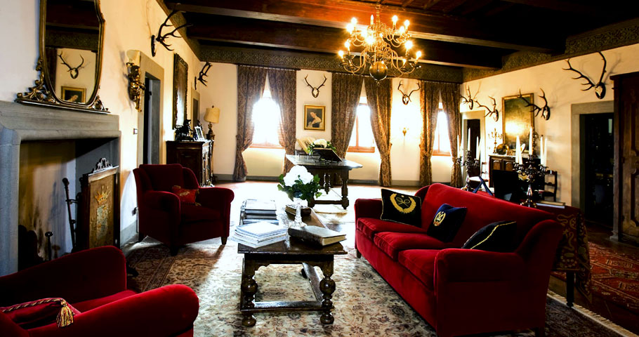Vacanza sale con affreschi in Toscana Villa i Ciabattini Residence Mugello Agriturismo lusso vicino Firenze Barberino